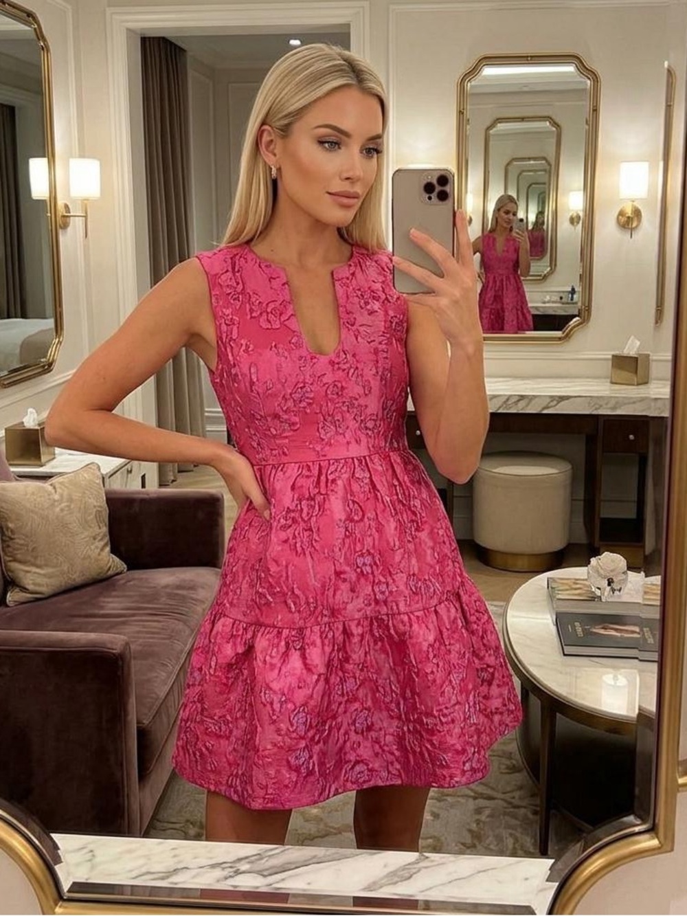 Amanda Uprichard Chesney A-line
Dress In Pink• XS • nwt • $258